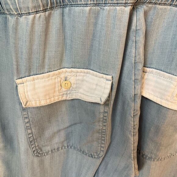 Vineyard Vines Lightweight Denim Jumpsuit, Size 4 Pockets! Straight Leg preppy - Picture 6 of 11